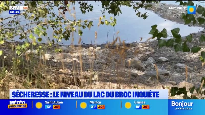 Le niveau du lac du Broc inquiète avec la sécheresse