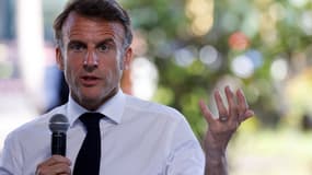 Emmanuel Macron s'exprime à La Réunion, le 22 avril 2025. (Photo d'illustration)