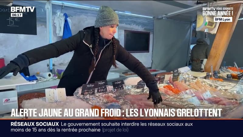 Avec la vague de froid, les Lyonnais grelottent