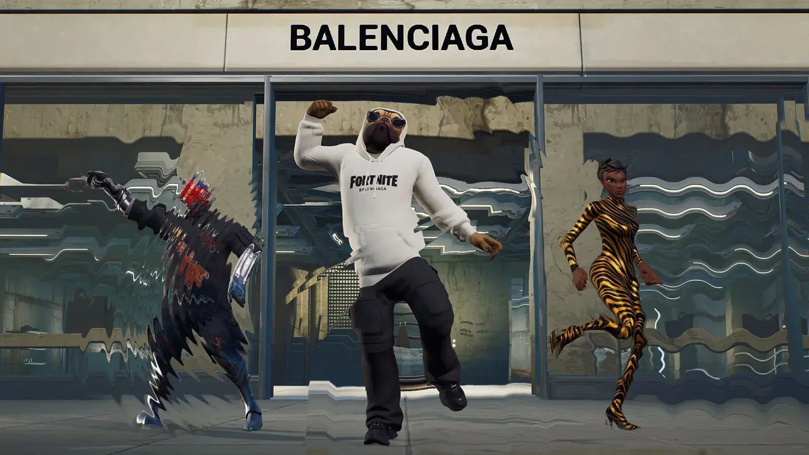 La collaboration Balenciaga et Epic Games. La collaboration Balenciaga et Epic Games.
