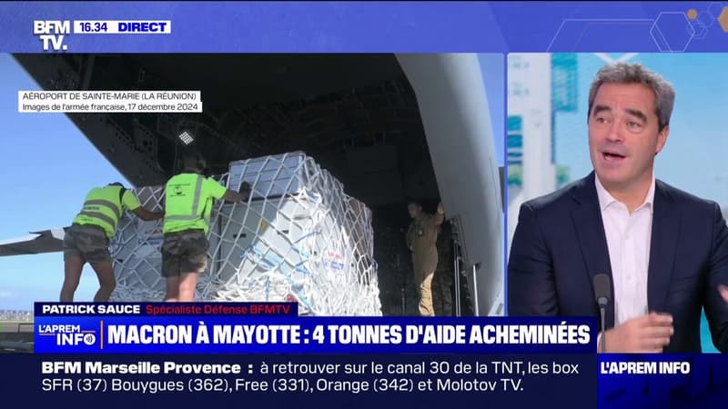 Mayotte: l'avion d'Emmanuel Macron acheminera 