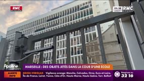 Marseille : des objets jetés dans la cour d'une école