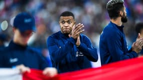Kylian Mbappé avec l'équipe de France