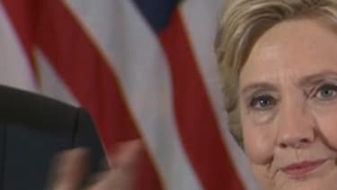 Hillary Clinton prononce un discours à New York au lendemain de sa défaite, mercredi 9 novembre 2016.