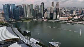 Le quartier financier de Singapour. 30% des expatriés dans la cité-Etat travail dans le secteur de la Finance.