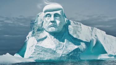 Un groupe d'activistes finlandais veut sculpter le portrait de Trump dans un icerberg pour alerter sur le réchauffement climatique.