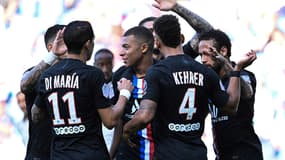 Kylian Mbappé lors du festival du PSG contre Le Havre