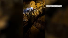 Environ 80 militants de l'ultradroite manifestent à Romans-sur-Isère, dans la Drôme, une semaine après la mort de Thomas, 16 ans, à Crépol, le 25 novembre 2023