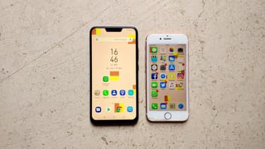 L'Asus ZenFone 5 et l'iPhone 7 d'Apple