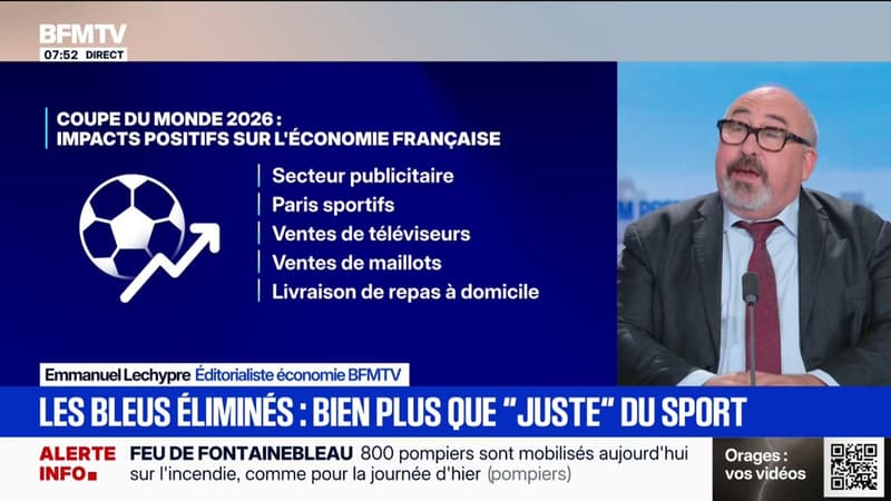 La défaite de l'équipe de France en demi-finale du Mondial est-elle une mauvaise nouvelle pour l'économie française?