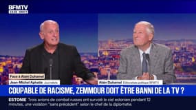 Éric Zemmour condamné pour des propos racistes en 2019: "C'est un délinquant [...] Il est raciste avec un tapon officiel posé par la justice française", souligne Jean-Michel Aphatie