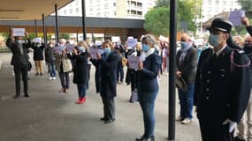 Plusieurs hommages à Samuel Paty étaient organisés dans l'agglomération de Lyon.