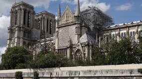 Notre-Dame de Paris, après l'incendie.
