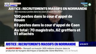 Justice: recrutement massifs en Normandie