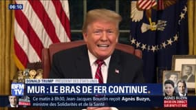Dans une allocution télé, Trump reste inflexible sur son projet de mur