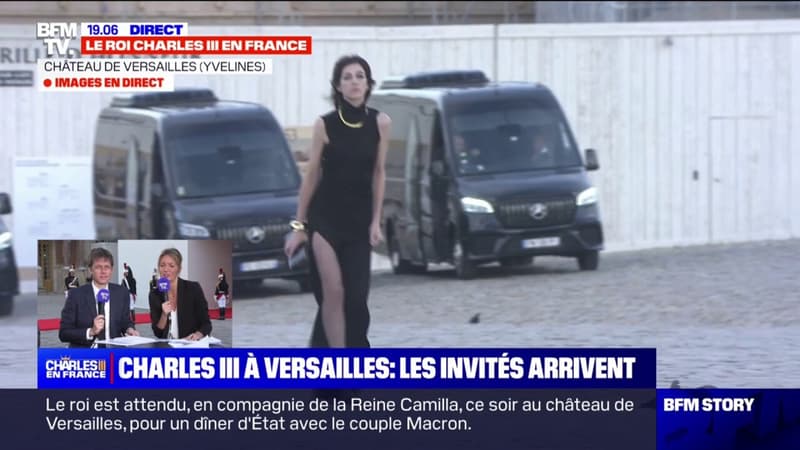 Dîner d'État en l'honneur de Charles III: l'arrivée de l'actrice et chanteuse Charlotte Gainsbourg