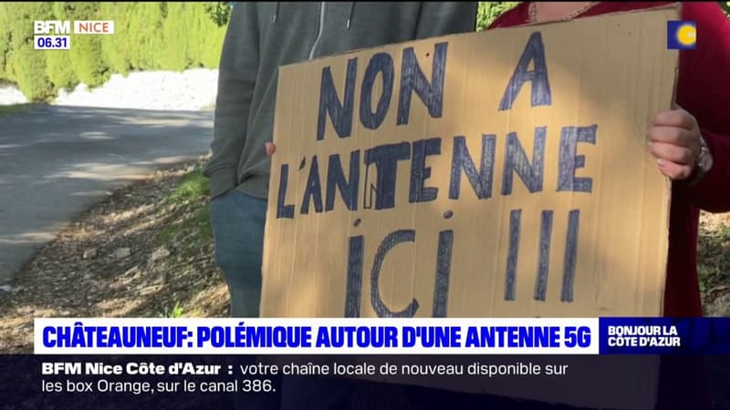 Châteauneuf-Grasse: polémique autour d'une antenne 5G