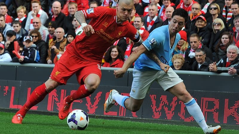 Martin Skrtel et Samir Nasri