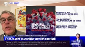 Jean-René Lecerf, président du conseil départemental du Nord: "Dans le département du Nord, un confinement global n'aurait pas de sens"