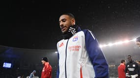 Corentin Tolisso avec l'Olympique lyonnais avant un match de Ligue Europa, 28 novembre 2024