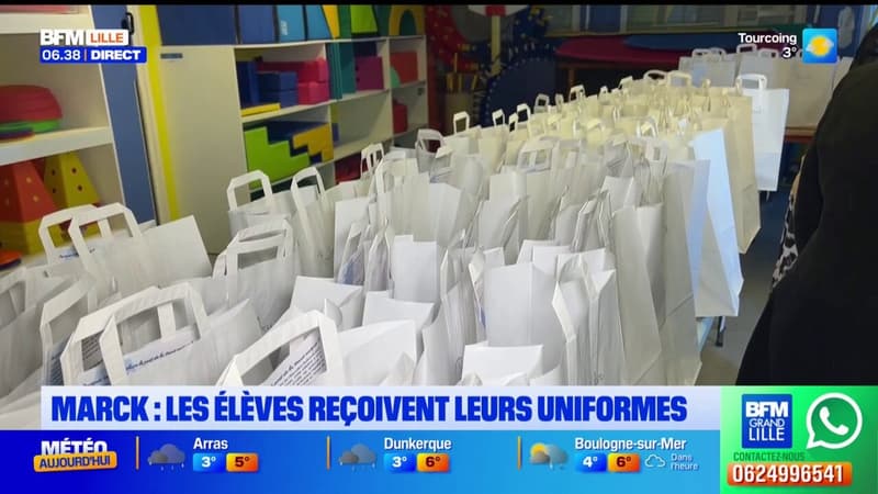 Pas-de-Calais: les élèves de Marck reçoivent leurs uniformes