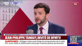 Proposition de Gérald Darmanin sur les peines minimales: "C'est trop facile de venir piller le programme du RN", fustige Jean-Philippe Tanguy