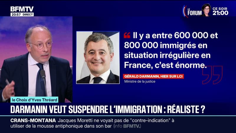 LE CHOIX D'YVES THRÉARD - Gérald Darmanin veut suspendre l'immigration: réaliste ?