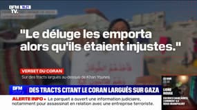 Gaza: des tracts citant le Coran ont été largués au-dessus de Khan Younes dans le sud de Gaza