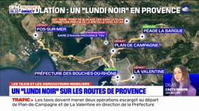Provence: un "lundi noir" sur les routes