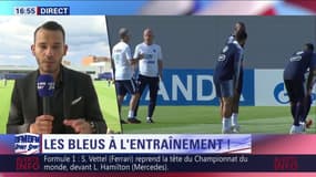 Les Bleus sont à l'entraînement au lendemain de France-Argentine