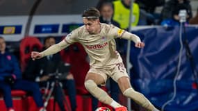 Amar Dedic lors du match Salzbourg-Atlético (1-4, Ligue des champions), le 29 janvier 2025