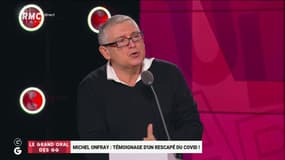 Macron positif au Covid: "solidaire", Michel Onfray lui souhaite la forme la "plus bénigne possible"
