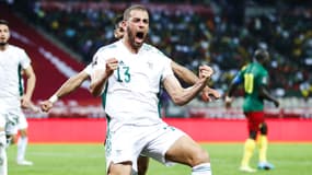Islam Slimani avec l'Algérie en mars 2022