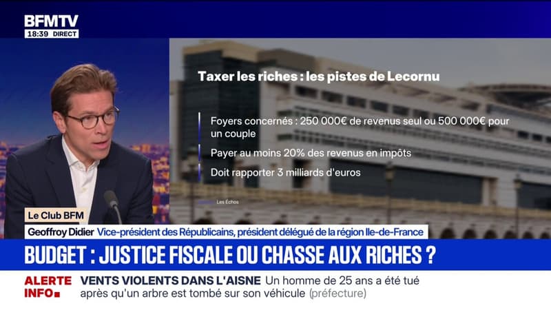 Faut-il taxer les plus riches ? Pour Geoffroy Didier, vice-président des Républicains, 