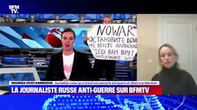 La journaliste russe anti-guerre s'exprime sur BFMTV - 18/03