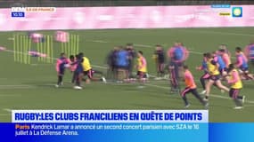 Rugby: les clubs franciliens en quête de points