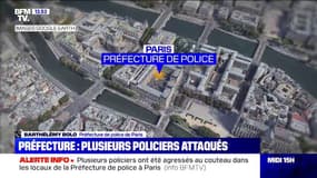 Le quartier de l'Île de la cité en train d'être bouclé après une attaque au couteau ayant fait plusieurs blessés