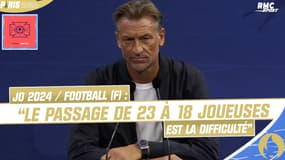 JO 2024 / Football (F) : “La difficulté c’est le passage de 23 à 18 joueuses”, annonce H. Renard