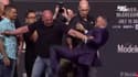 UFC : Trashtalk et coup de pied entre Poirier et McGregor avant leur combat