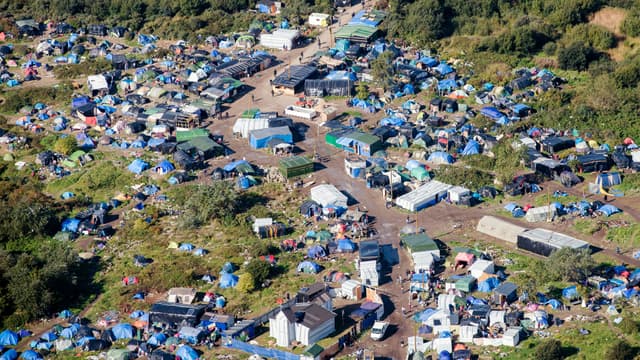 La jungle de Calais, en octobre 2015