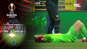 Ligue Europa : Frayeur pour Trapp visé par un pétard à Antwerp