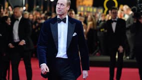 Le Prince William, Prince de Galles, président des Bafta, arrive pour assister aux BAFTA British Academy Film Awards au Royal Festival Hall, Southbank Centre, à Londres, le 18 février 2024.