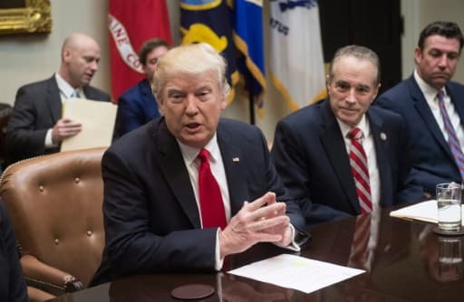 Donald Trump à la Maison Blanche à Washington 16 février 2017 Donald Trump à la Maison Blanche à Washington 16 février 2017