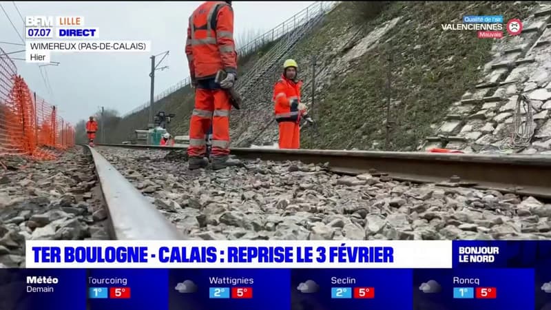 Pas-de-Calais: reprise le 3 février pour le TER Boulogne-Calais