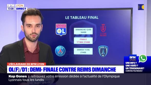 Olympique lyonnais féminin: la demi-finale contre Reims aura lieu ce dimanche