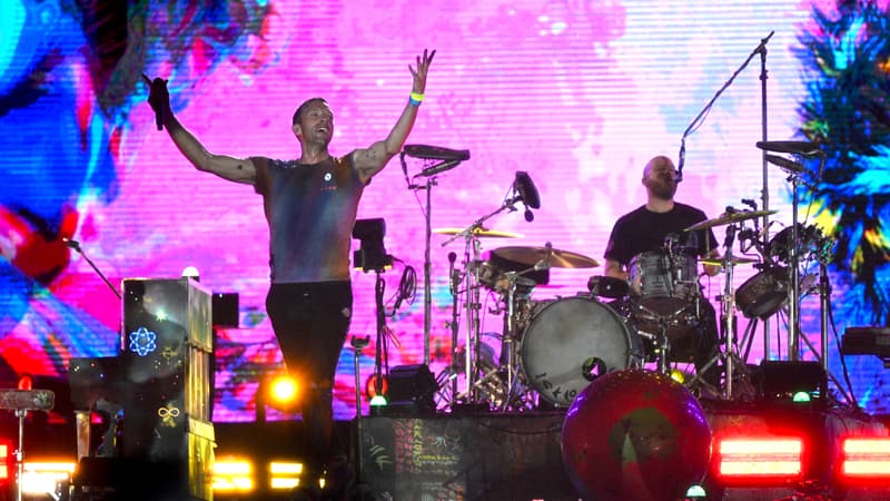 Coldplay en concert à Rio de Janeiro le 11 septembre 2022.
