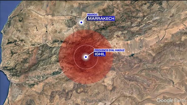 Un puissant séisme a fait plusieurs centaines de morts au Maroc, frappant notamment la région d'Ighil, le 9 septembre 2023