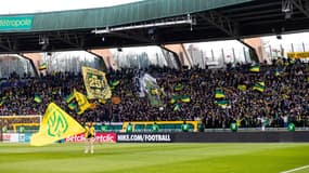 Les supporteurs de Nantes à la Beaujoire en Coupe de France, 20 janvier 2024