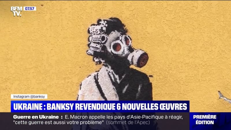 Banksy revendique six nouvelles oeuvres en Ukraine