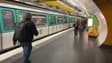 Le quai de la ligne parisienne de métro 8 à la station Madeleine, le mercredi 28 février 2024.